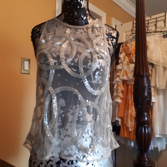 Sheer sequin camisole - Picture 7 of 7